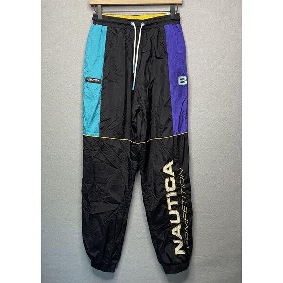 Nautica Competition Women's Colorblock Windbreaker Pants Size US 8 UK 12 - Picture 1 of 10